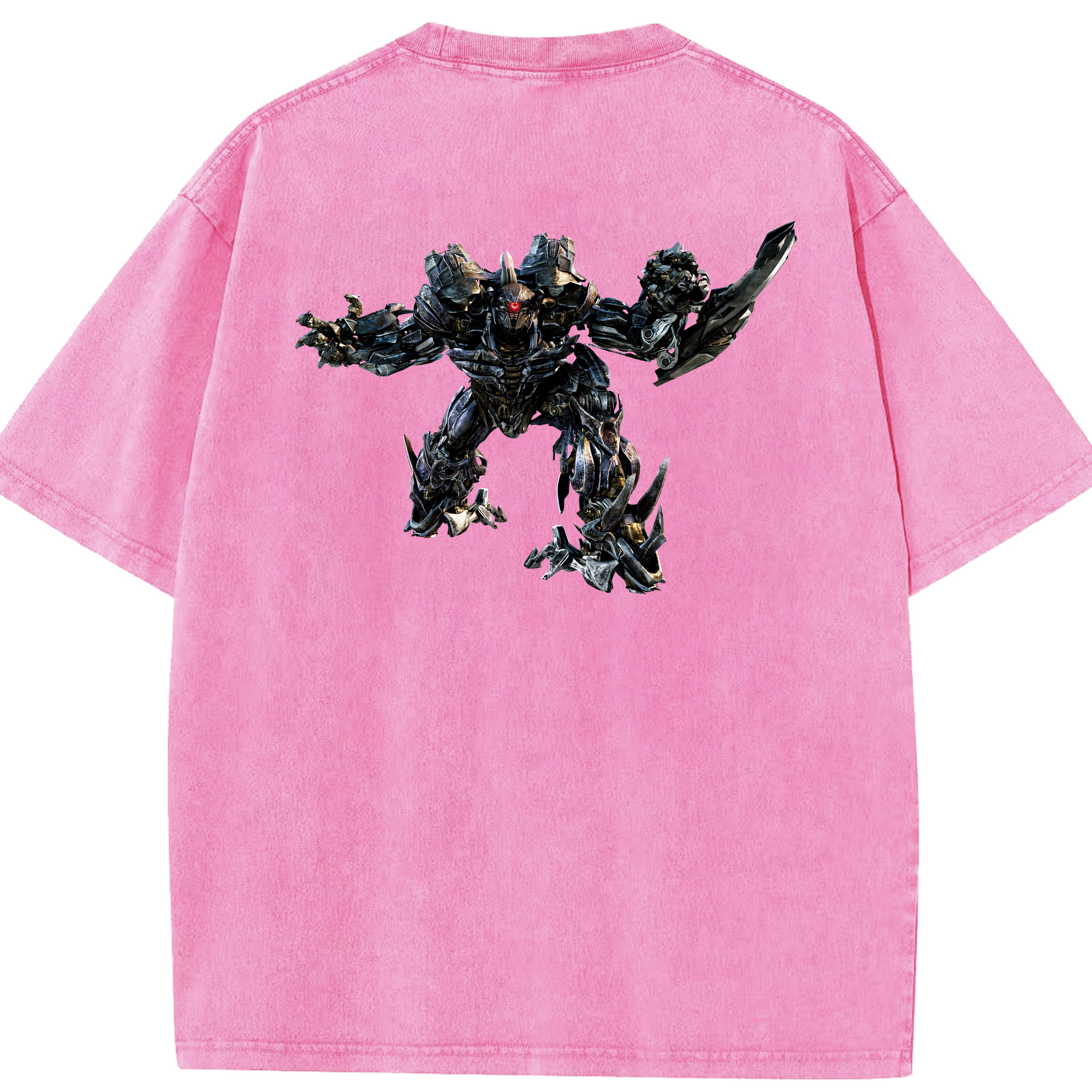 （画像用） Transformers トランスフォーマー 綿100% ヴィンテージ風 半袖Tシャツ（背面プリント）